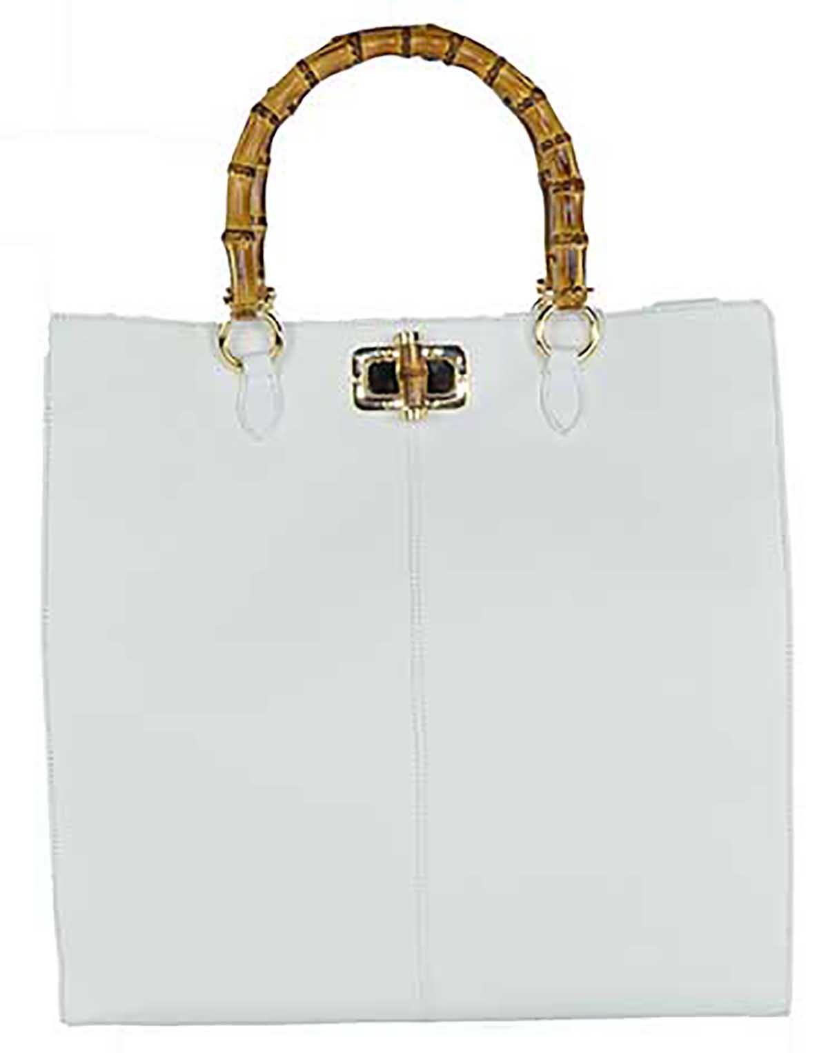 Tote con manico Bamboo in Pelle di Vitello - immagine 7