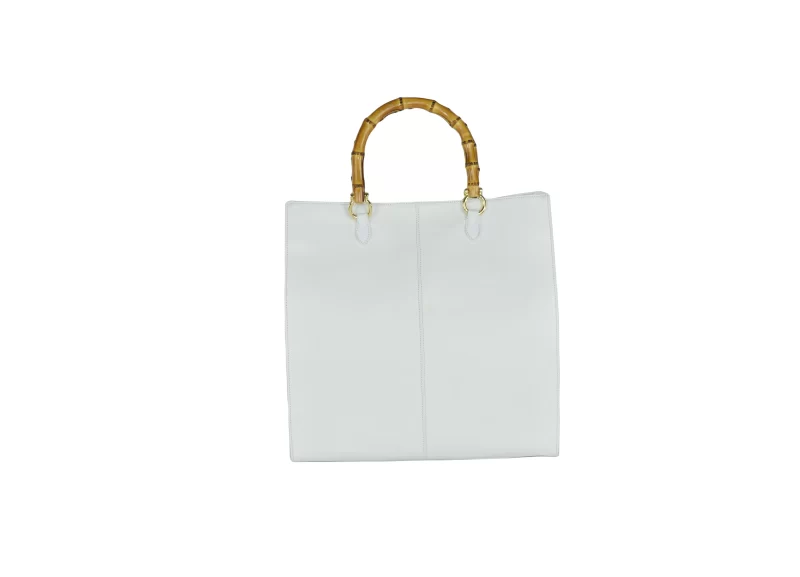 Tote con manico Bamboo in Pelle di Vitello - immagine 3