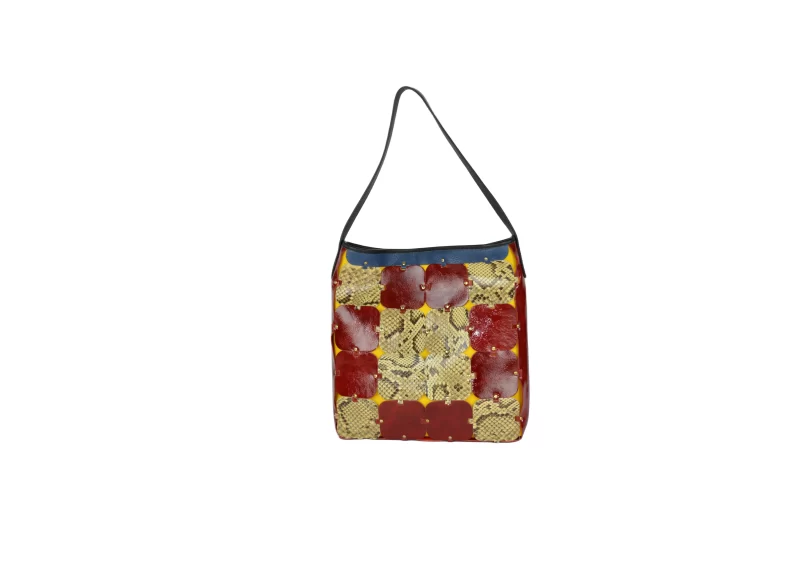 Python Leather Shopper Bag - Image 4