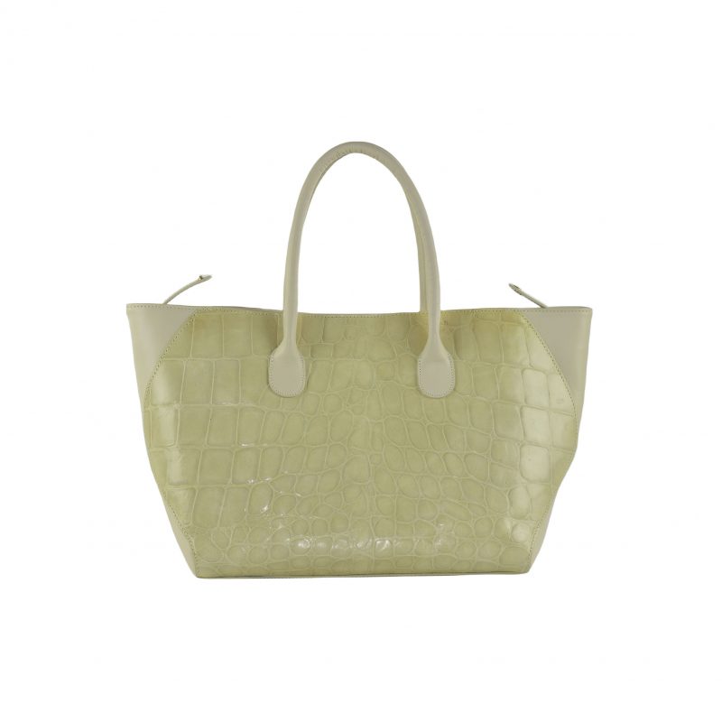 Borsa shopper grande in Pelle stampata cocco - immagine 2