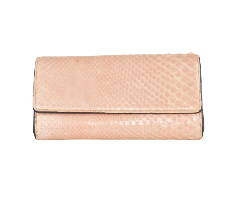 Women's Python Leather Wallet - Image 3