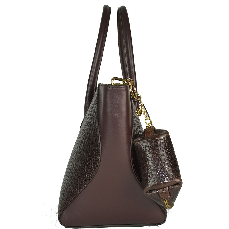 Large shopper bag in croc-printed leather - Image 16