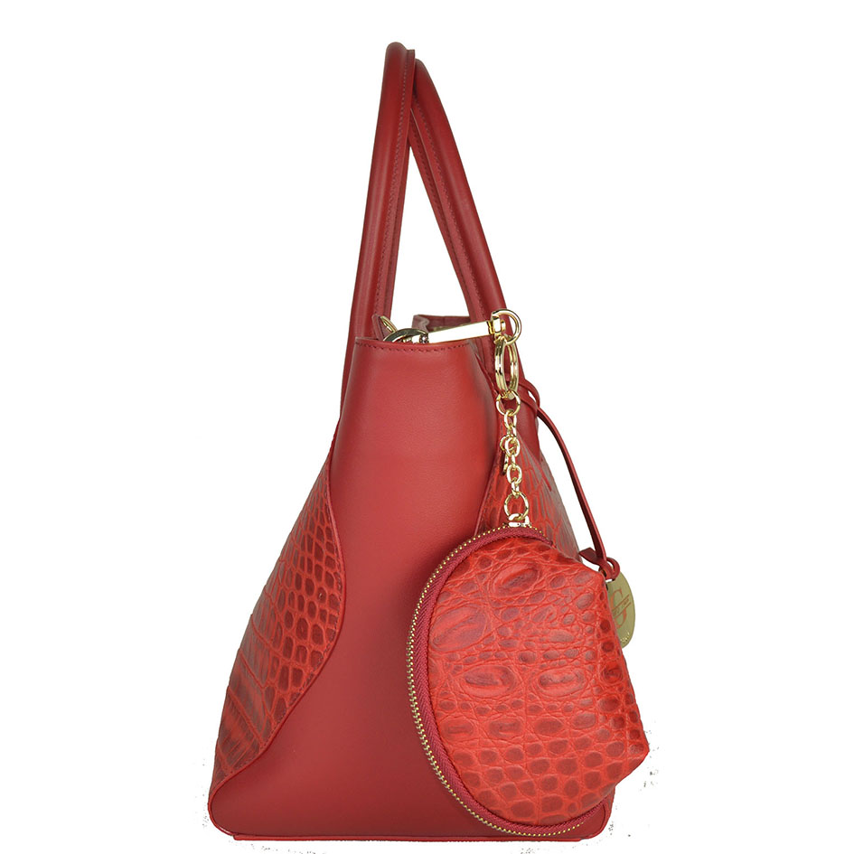 Large shopper bag in croc-printed leather - Image 10
