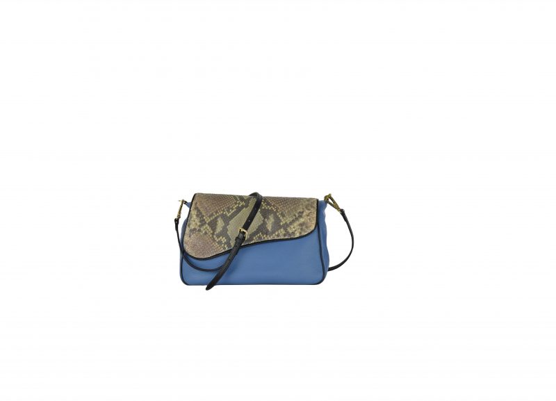 Shoulder bag patta in vero pitone - immagine 10