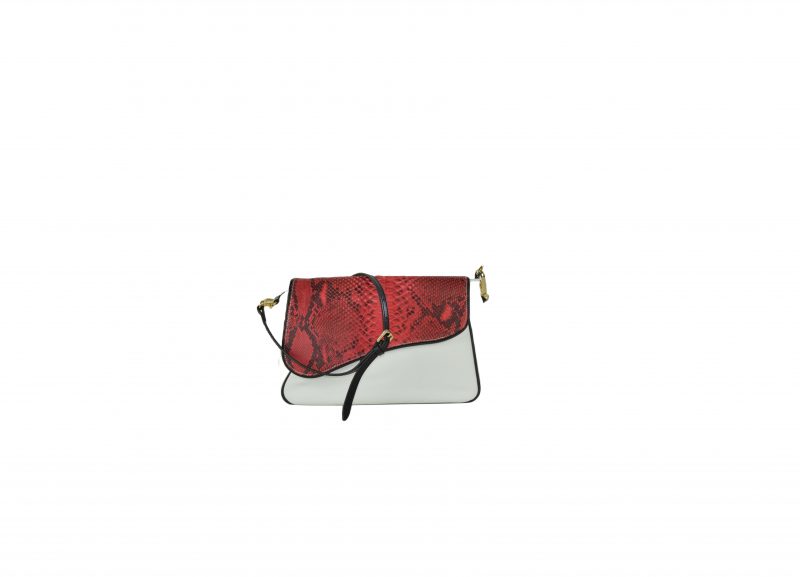 Shoulder bag patta in vero pitone - immagine 15