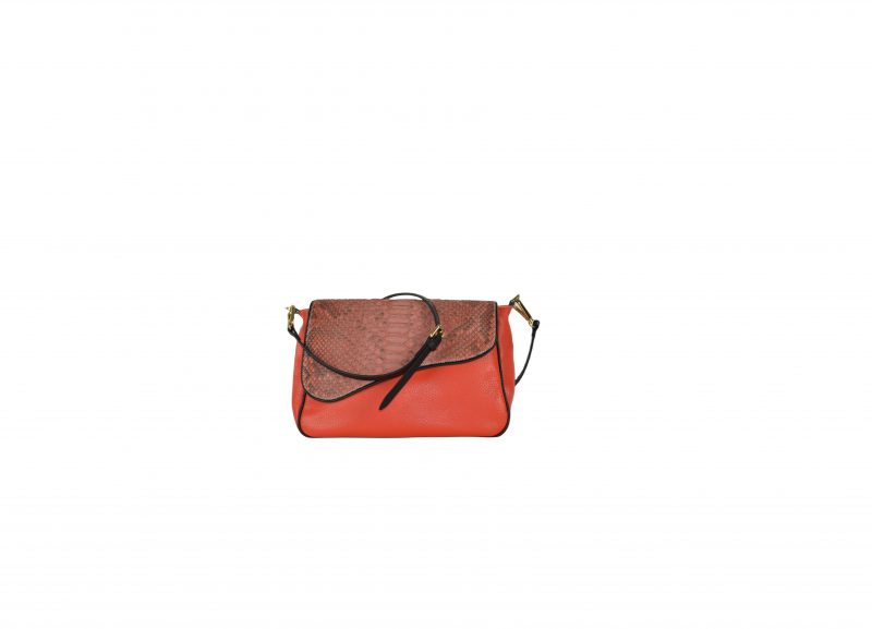 Shoulder bag patta in vero pitone - immagine 18