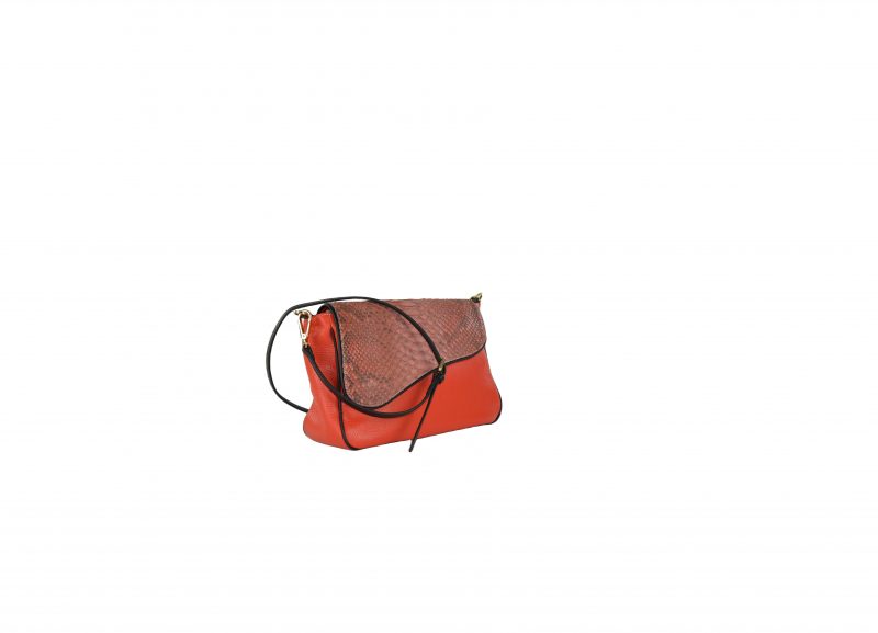 Shoulder bag patta in vero pitone - immagine 19