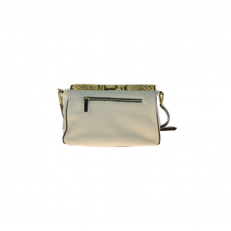 Shoulder bag patta in vero pitone - immagine 3