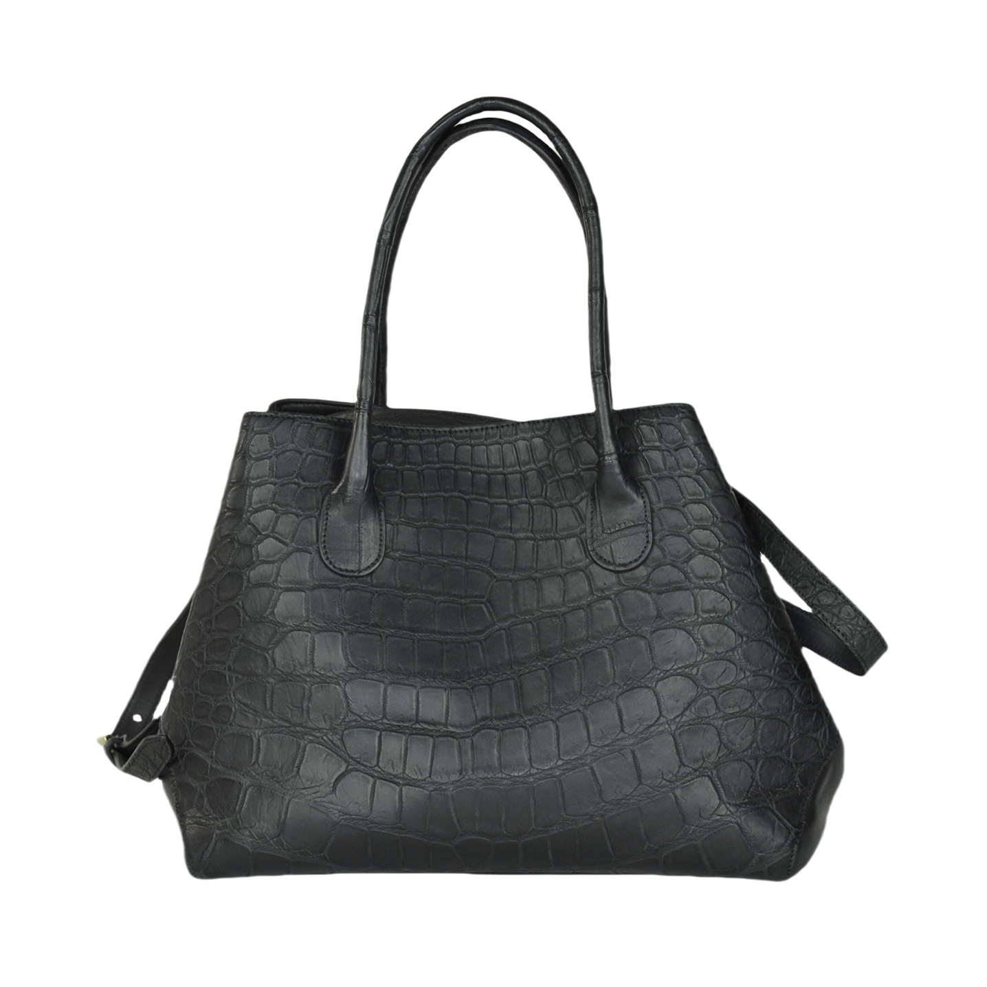 Borsa shopper grande vero coccodrillo - immagine 2