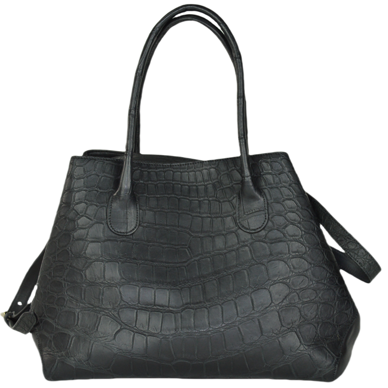Borsa shopper grande vero coccodrillo
