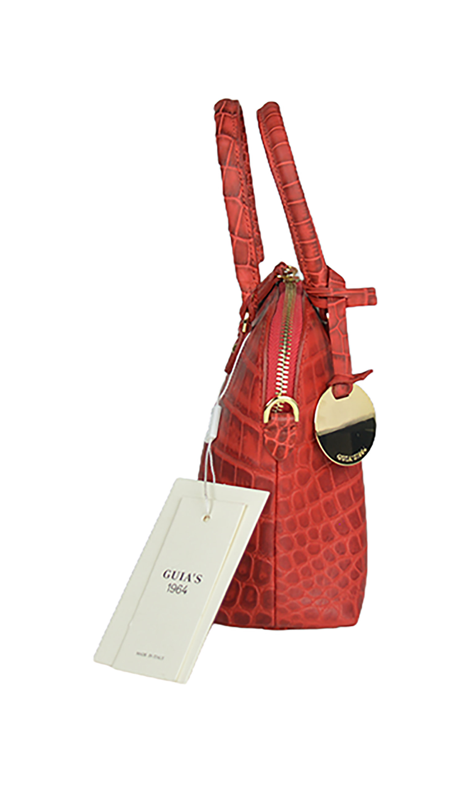 Borsa Saddle in vero Pelle stampa cocco - immagine 2