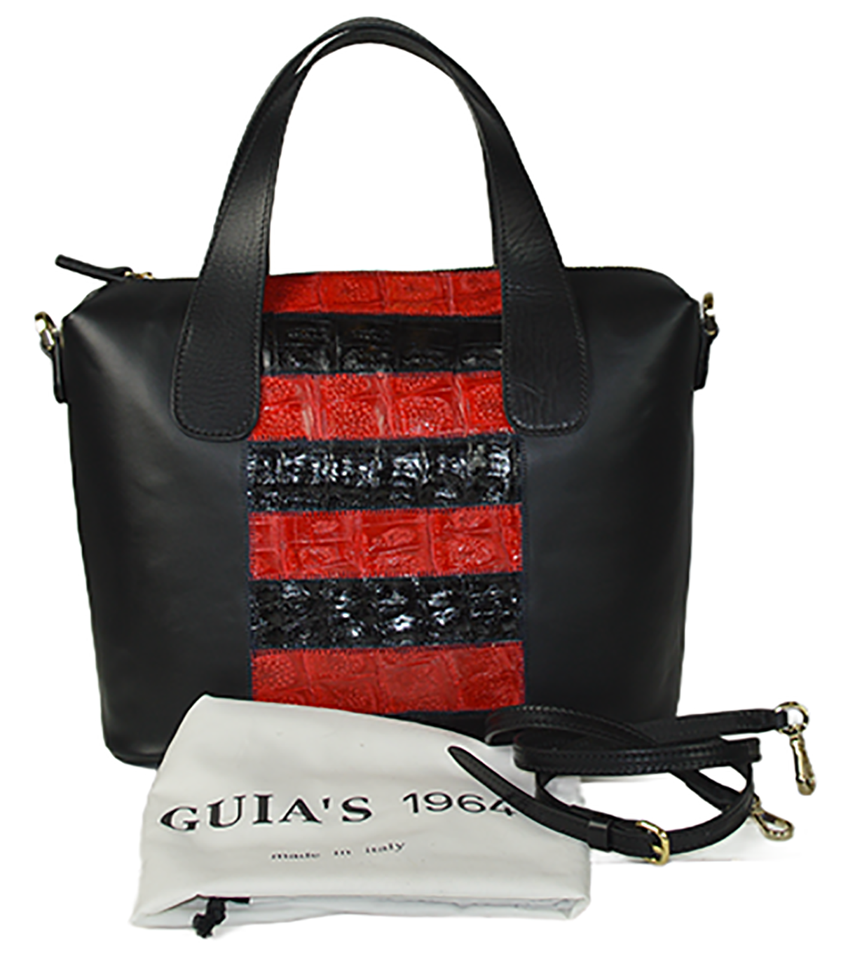 Borsa large in coccodrillo - immagine 2