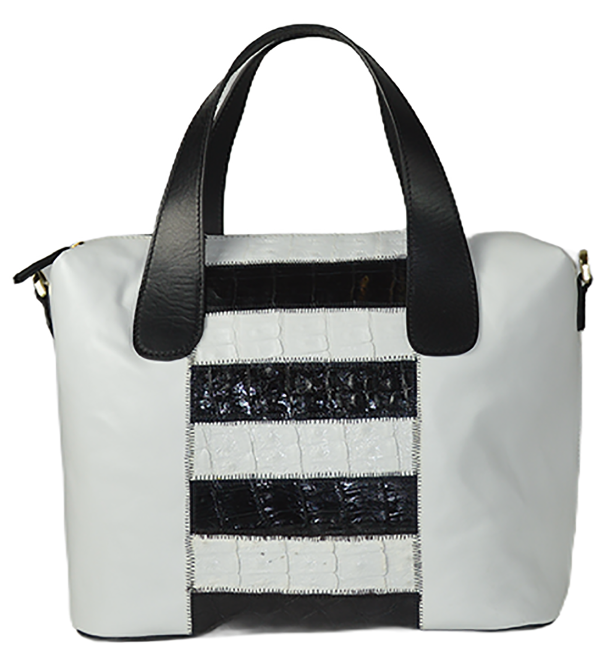 Borsa large in coccodrillo - immagine 3