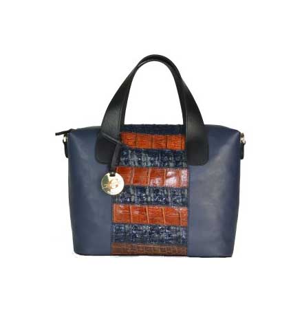 Borsa large in coccodrillo - immagine 7